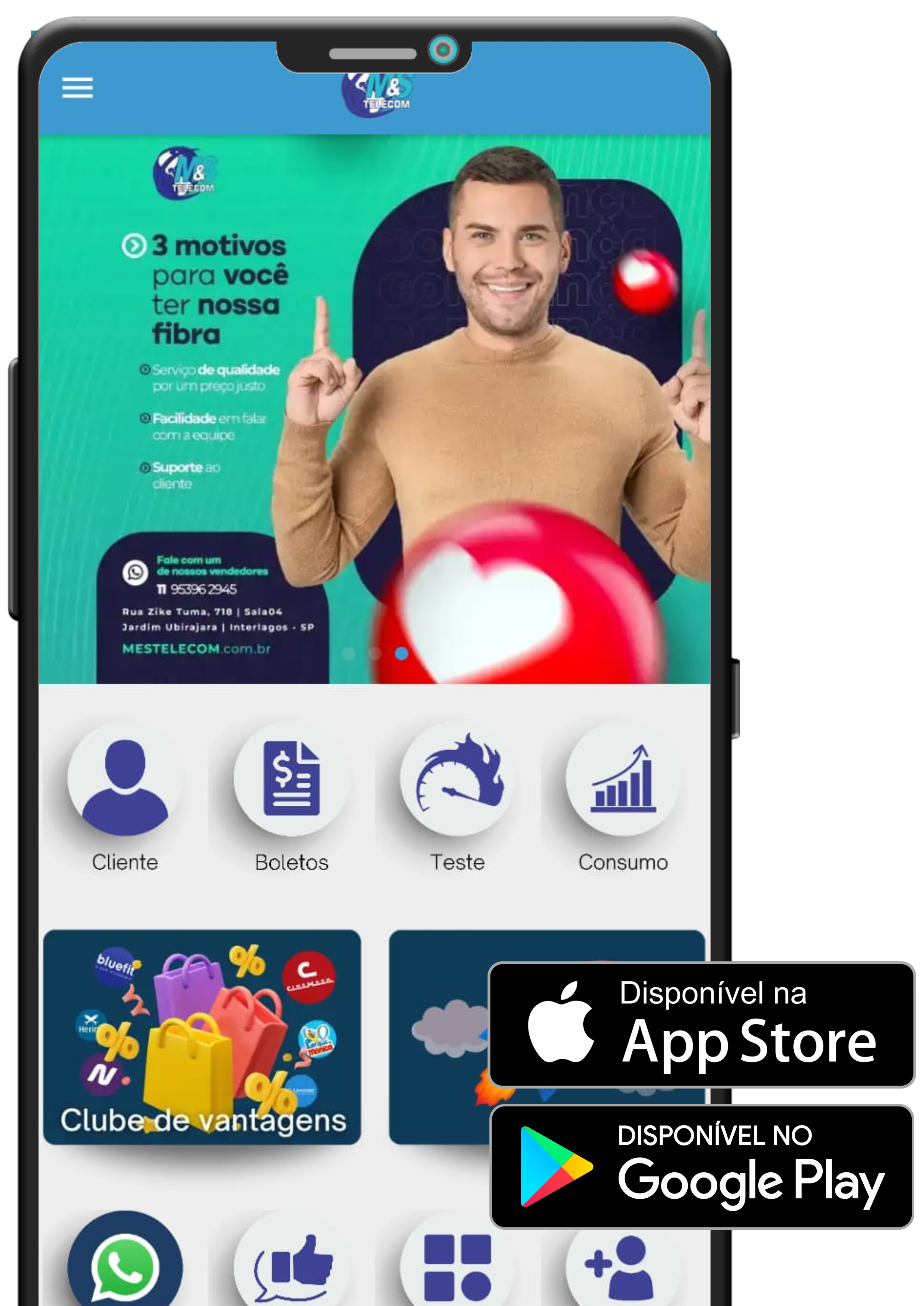 APP M&S Área do cliente Android
